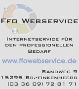 Werbepltze werden ausschlielich von Ffo Webservice vertrieben.